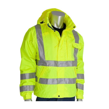 Falcon ANSI Type R Class 3 Heavy Duty Waterproof Breathable Jacket 353-2000-LY/2X