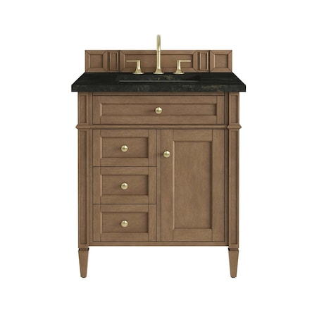 James Martin Vanities Brittany 30" Single Vanity, Pecan w/ 3 CM Phantome Eclos Top 655-V30-PCN-3PHT