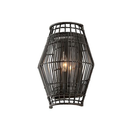 Troy Lighting Hunters Point 1 Light Wall Sconce 9.5 In. Espresso B6721