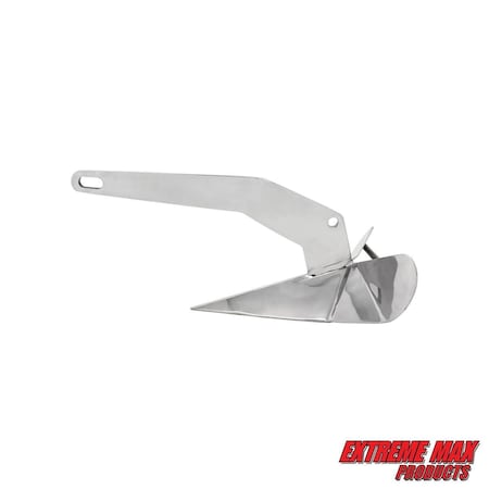 Extreme Max Extreme Max 3006.6696 BoatTector Stainless Steel Delta Anchor - 14 lbs. 3006.6696