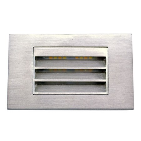 Westgate INTEGRATED STEP LIGHT 12V 3W 3CCT, HORIZ. LOUVER, BN, 5W, 30K/40K/50K, Brushed Nickel SLE-LH-12V-MCT-BN