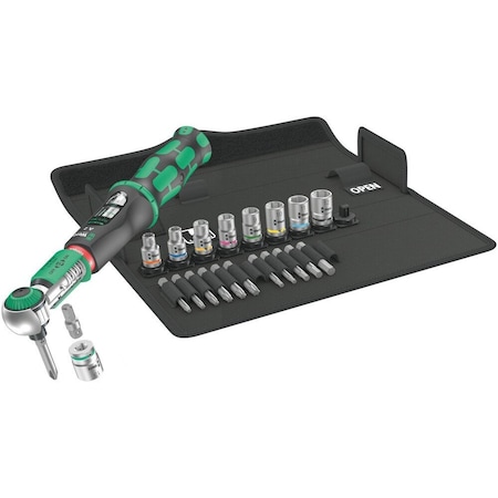 Wera Safe-Torque A 2 Set 1, 1/4 in hexagonal, 2-12 Nm, 23 pieces 5075832001