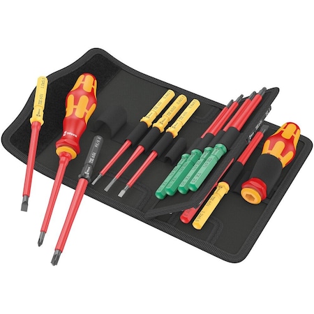 Wera Kraftform Kompakt VDE 17 Universal 1 Tool finder, 17 pieces 5006611001