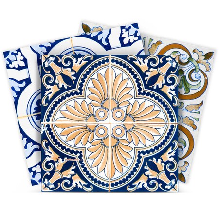 Homeroots 4" X 4" Dianna Mutli Mosaic Peel And Stick Tiles 390668