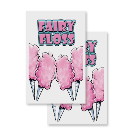 Signmission Fairy Floss, Vinyl Decals Only 24 Inch x 36 Inch, Vinyl Decal, 2PK DSB-2436-2PACK-Fairy Floss