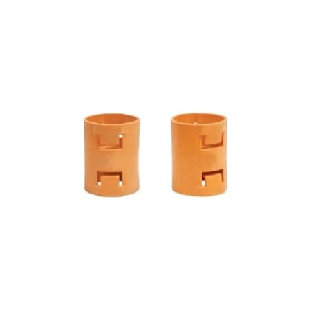 Atkore Conduit Coupler 1 1/4 in, Push-In, PVC, Orange 783181