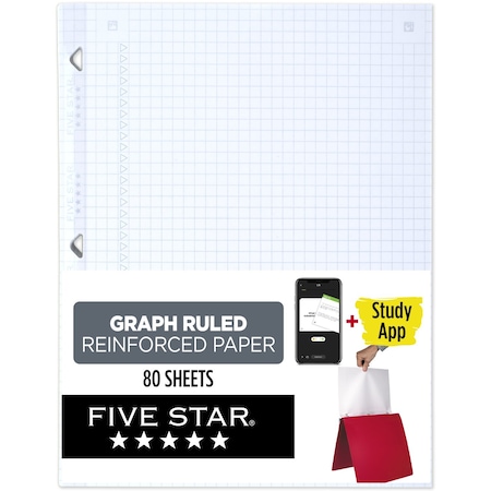 Five Star Reinforced Filler Paper/Study App, Graph 170122