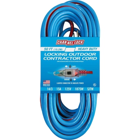 Channellock 50 Ft. 14/3 Extension Cord LKJTW143-50BR2