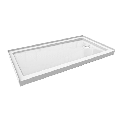 Craft And Main Shower Base, Rectangular, 60x36in, Acrylic 6036R-W