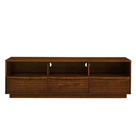 Homeroots 63in Brown Wood Accent Cabinet 691672