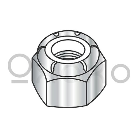 Oxoxo M6-1.0 Din 985 Metric Nylon Insert Hex Locknut A4 Stainless Steel, 2500PK 557825