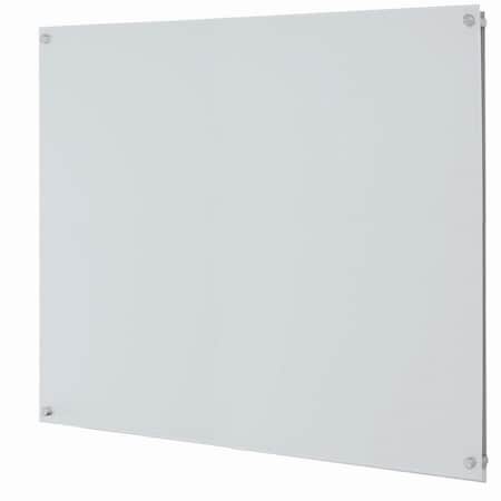Aarco ClearVision Elegant Stand-Off Mounting Glass Markerboards 6mm Non-Mag 48"x48" 6WGB4848