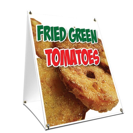Signmission Fried Green Tomatoes, 24 Inch x 18 Inch A-frame Yard Sign, Plastic Sign SBC-1824-Fried Green Tomatoes