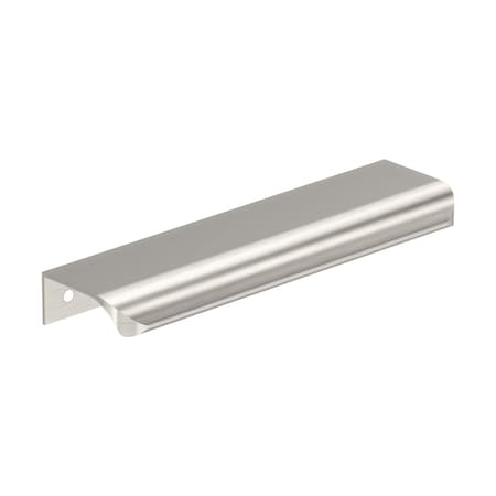 Amerock Streamline Tab 6 inch (152mm) Length Satin Nickel Cabinet Edge Pull, 10PK 10VMP37204G10