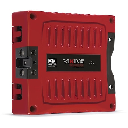 Banda RED One Channel High Power Car Audio Amplifier Stable to TWO OhmS With Bass Boost LPF and HPF VIK5000.2RED