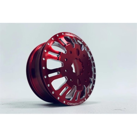 Caracteristicas Atractivas KG1 KD004 Duel Rear Dually Wheel, Red Anodized - 2 Piece CA3522314