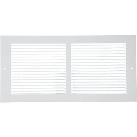 Home Impressions 6'' x 14'' White Steel Baseboard Grille BBGT1406WH