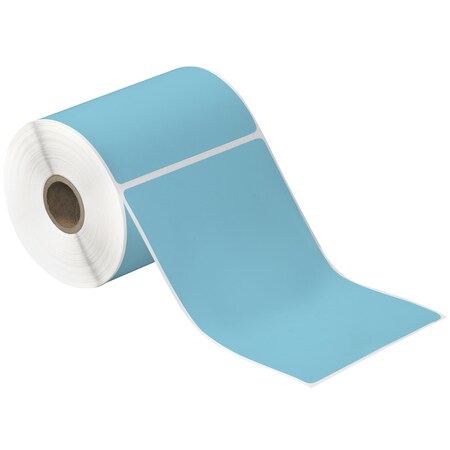 Tape Logic 4 x 6in Blue Desktop Thermal Transfer Labels, 12PK THD215