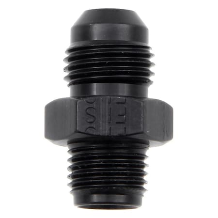 Light House Beauty 491955-BL -6 AN x 0.5-20.31 in. Tube Inverted Flare Male Adapter Fitting - Black Anodize LI3076666
