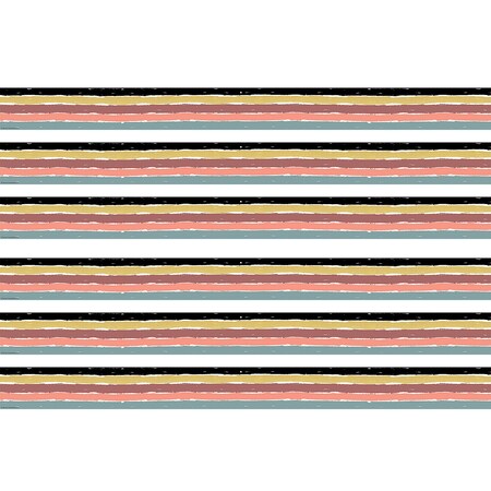Teacher Created Resources Wonderfully Wild Stripes Straight Border Trim, 35 Feet Per Pack, 6PK TCR6687