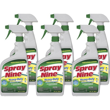 Permatex Heavy-Duty Cleaner/Degreaser w/Disinfectant, 22 fl oz (0.7 quart) Bottle, Clear, 6 PK PTX26825BD