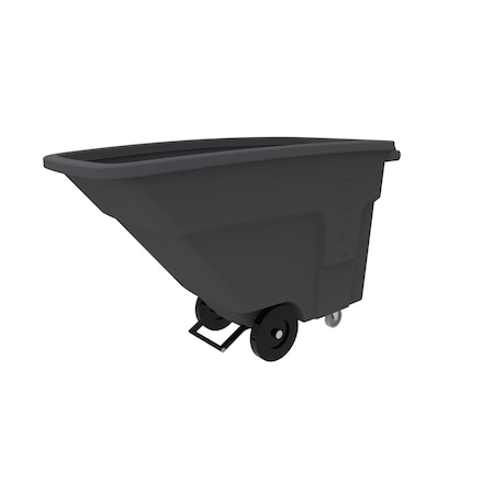 Toter 1 Cubic Yard 825 lbs. Capacity Utility Duty Nestable Tilt Truck, Industrial Gray NT010-00IGY