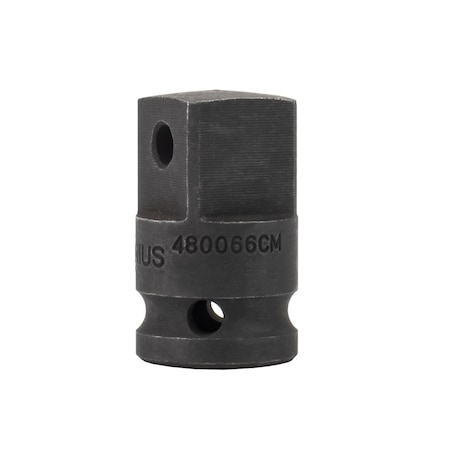 Genius Tools 1/2in Dr. Cr-Mo Impact Adapter 112inFx3/4inM w/pin hole 480066CM