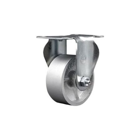 Service Caster 3 Inch Semi Steel Cast Iron Wheel Rigid Top Plate Caster SCC-20R315-SSR-TP2