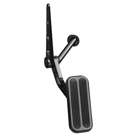 Lokar XBAG-6074 Billet Aluminum Throttle Pedal Assembly for 1955-1957 Chevrolet - Black LOKXBAG6074