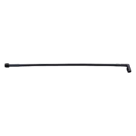 Powerhouse 18 in. 90 deg -4 AN No. 4 Black Coated Braided Line PO3624736