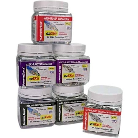 Platinum Tools EZEX44 SHIELDED RJ45 INTERNAL GROUND CONNECTOR, 50/JAR. 202050J