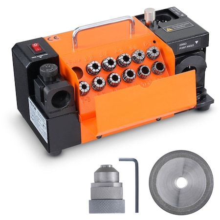 Vevor Drill Bits Sharpener 3-13mm Bits Grinder Sharpener & 11 Collets MR-13A