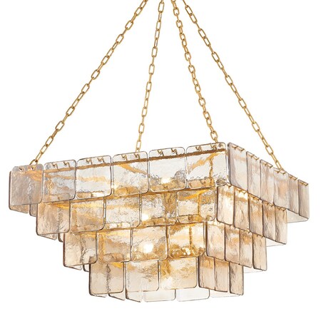 Corbett Lighting Regal 17 Light Chandelier 36 In. Vintage Gold Leaf 449-35-VGL