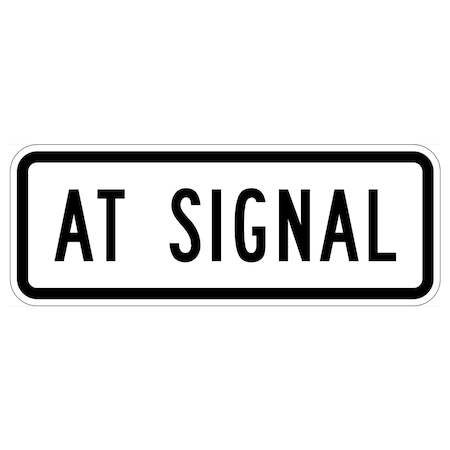 Sign Solutions Usa Traffic Sign, 24 in Width, Aluminum Sign, Horizontal Rectangle DUS10HWT2409R10-31P