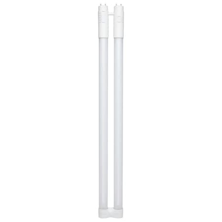 Satco 11.5/13/15 Wattage Selectable T8 U-Bend LED - 30K/35K/40K/50K/65K CCT Selectable - 1-Inch - Frost Finish - 120-277 Range Voltage S18414