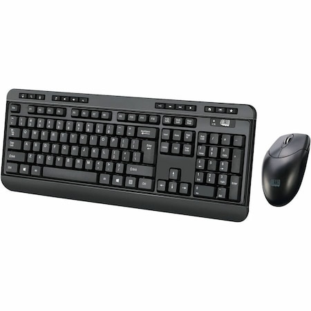 Adesso TAA Compliant Antimicrobial Wireless Desktop Keyboard and Mouse WKB-1320CB-TAA