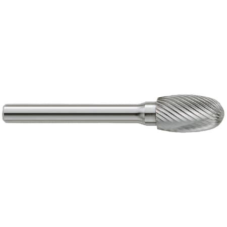 Garr Tool Burr, Series: SE, 1/2 in Diameter Head, Oval Head Shape, Aluminum Cut 63031