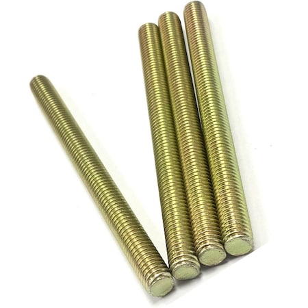 Zmg Fasteners Plus 1 1/8 - 7 X 36" FULLY THREADED STRAIGHT ROD SAE GR 8 J429 ZINC TRIVALENT YELLOW 2046022