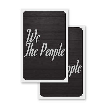 Signmission We The People, Vinyl Decals Only 24 Inch x 36 Inch, Vinyl Decal, 2PK DSB-2436-2PACK-30435