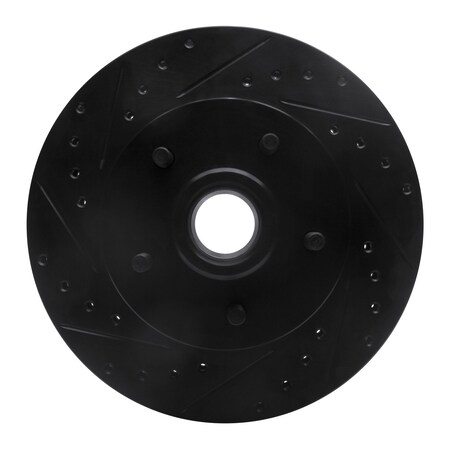 Dynamic Friction Co DFC Brake Rotor - Drilled and Slotted - Black 633-47065L