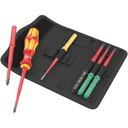 Wera Kraftform Kompakt VDE 7 extra slim 1 Tool finder, 7 pieces 5006603001