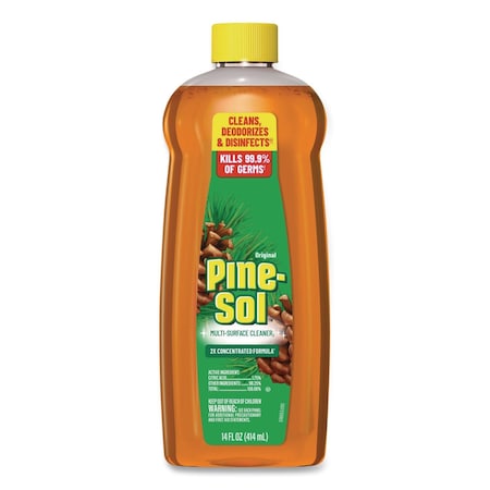 Pine-Sol Multi-Surface Cleaner Disinfectant Concentrated, Pine Scent, 14 oz Bottle 60146EA