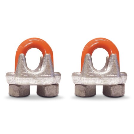 Cm Wire Rope Clip, 3/8 in Dia, Forged Steel M248-2