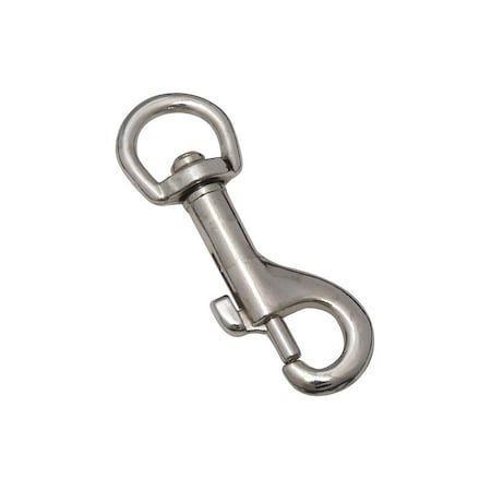 National Hardware 3000BC Series Bolt Snap, 15 lb Working Load, Zinc, Nickel Chrome N222-570