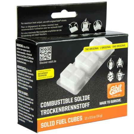 Esbit Solid Fuel Tablet 12Pk E-FUEL-12X14