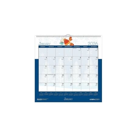 House Of Doolittle Recycled Seasonal Wall Calendar, 12 339