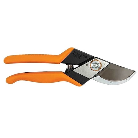 Fiskars PRO 3949511001 Pruner, 1 in Cutting Capacity, HCS Blade, Curved Blade, Cast Aluminum Handle 394951-1002
