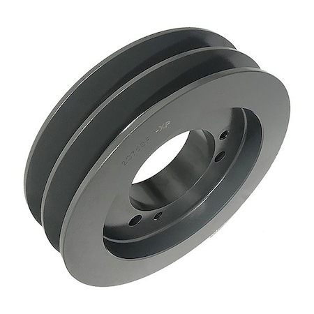 Zoro Select V-Belt Pulley, Cast Iron, 13.4 in OD 2C130SF
