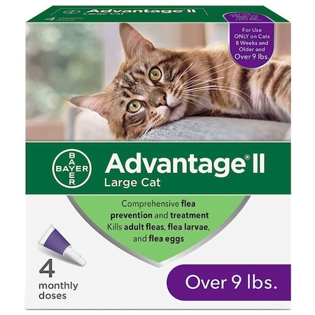 Elanco Phv Advantage II, Cats 10-18Lb, 4PK 60032