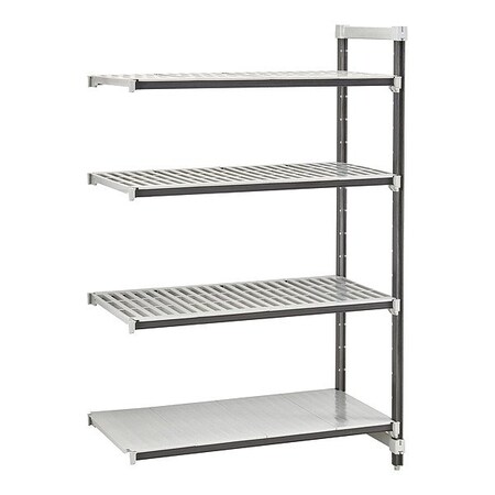 Cambro Shelving Unit, 34 in L, Speckled Gray EXA183672VS4480
